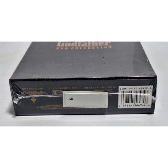 2001 PARAMOUNT PICTURES THE GODFATHER DVD COLLECTION BOX SET BRAND NEW SEALED - Picture 5 of 6